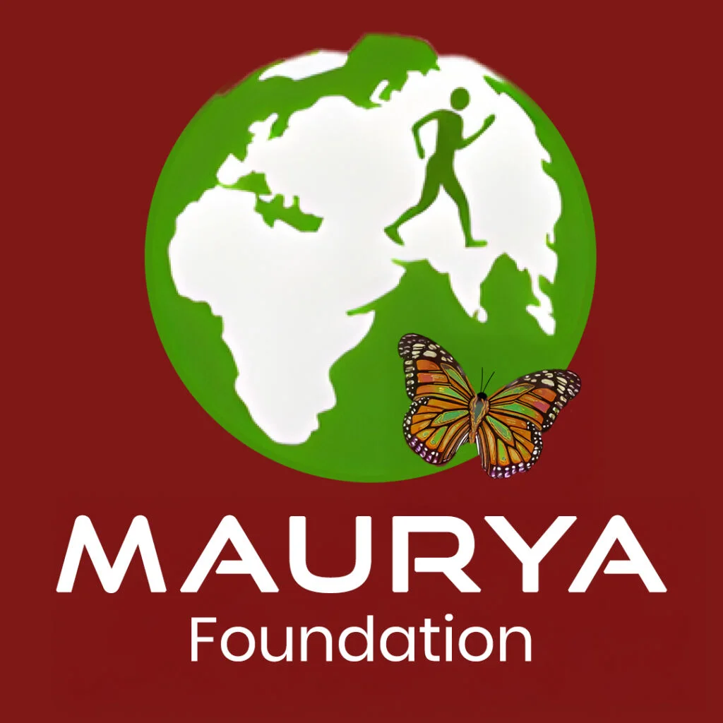 Maurya Foundation logo associated with FourRise cricket initiatives in Telangana